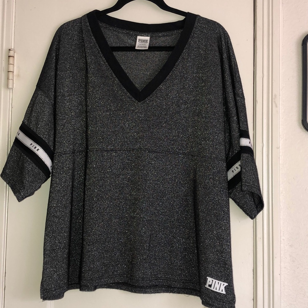 PINK Football Jersey Tee